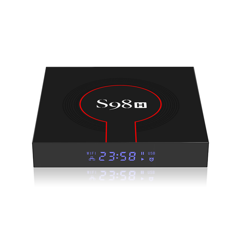 S98H TV BOX Android 12.0 H618 4GB 32GB Dual WiFi Bluetooth 4K Media Player Top Set Boxes