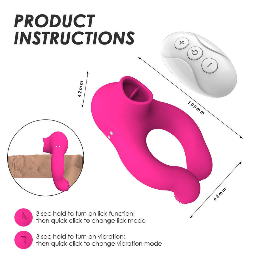 Schoonheid items afstandsbediening vibrator zuigen likkende tepel sukkel clitoris stimulator zuigtong sexy speelgoed voor koppels
