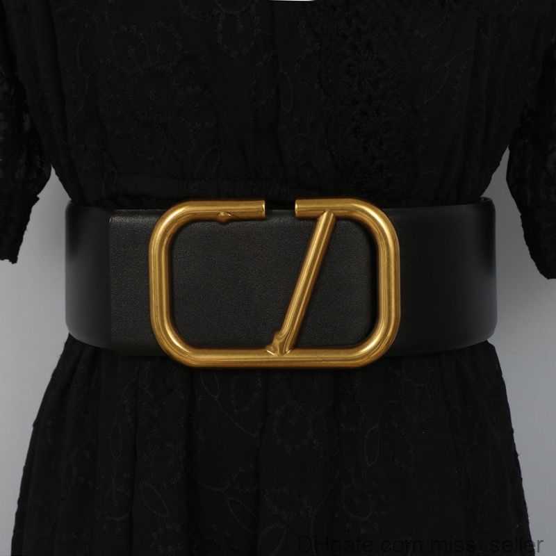 Ceinture de créateur de luxe Ceinture femme Ceintures de mode femme 7CM de large Boucle en métal en cuir noir belle 7colo Optiona 90-125cm avec boîte258S