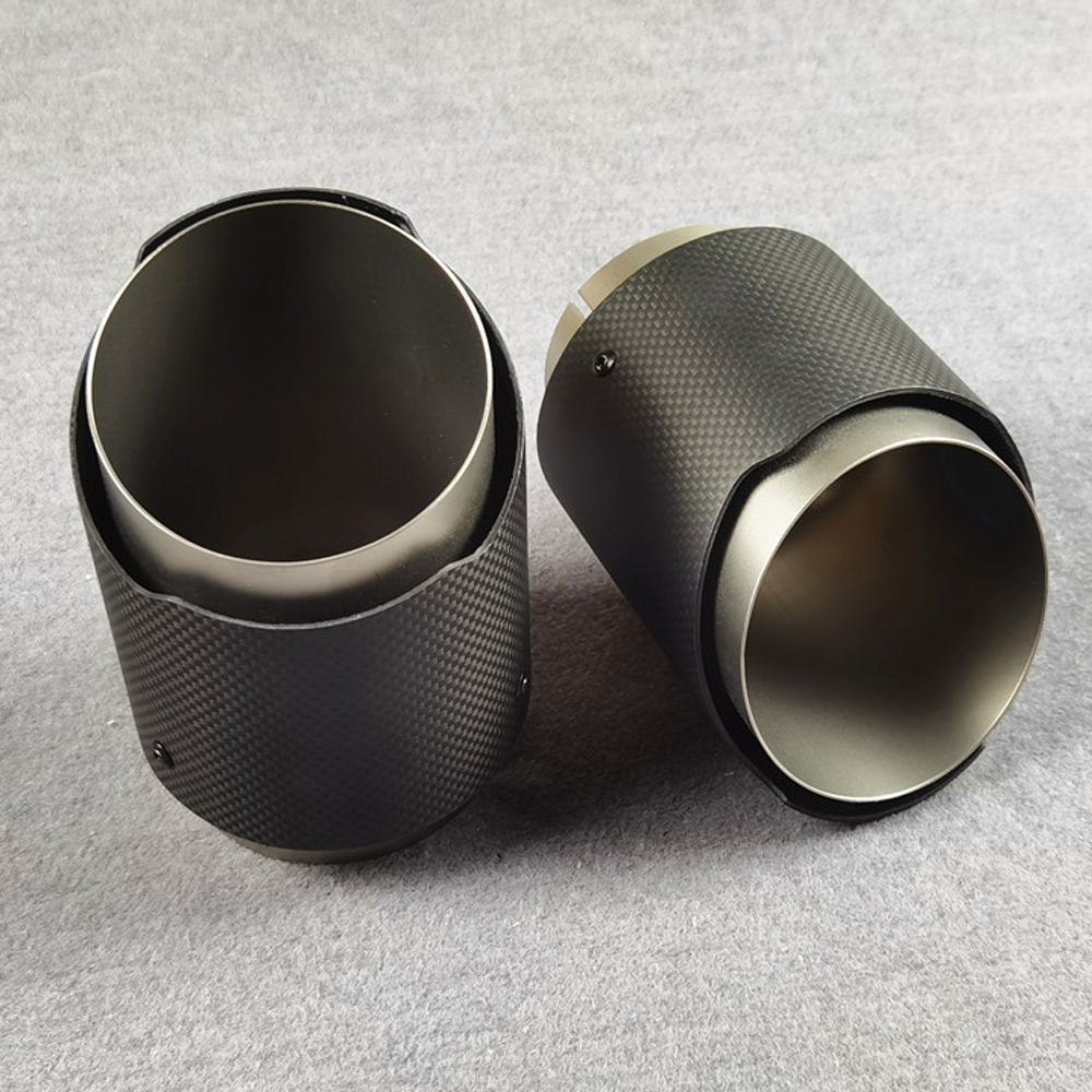Big Exhaust Pipe Universal For Remus Tail Throat Frosted Stainless Steel Matte Carbon Fiber Muffler Tips Outlet 130MM Nozzles