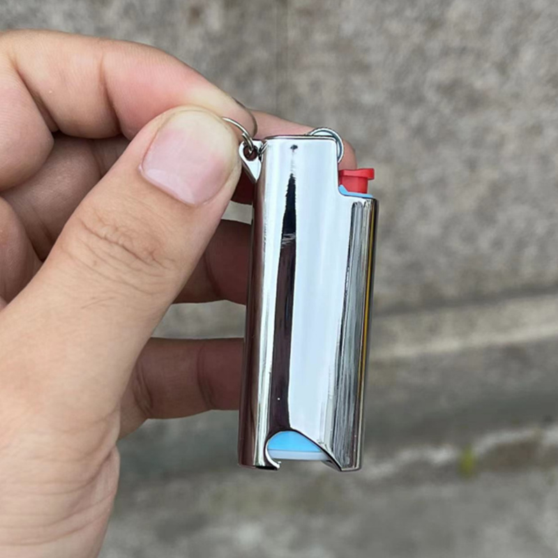 Fumer Noir Argent Multi-fonction Décapsuleur Métal Remplaçable À L'intérieur Briquet Cas Gaine Boîtier Shell Manches Pendentif Herbe Tabac Porte-Cigarette DHL