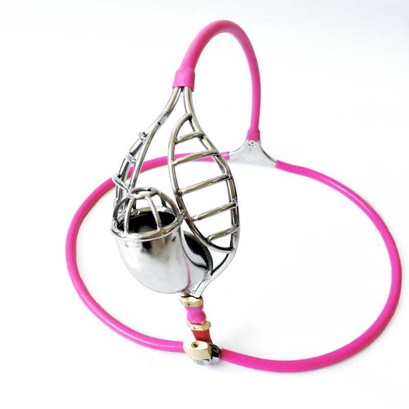 Beauty Items Male Chastity Belt Device Invisible Pants Stainless Steel Cage Pierced BDSM Lock Adjustable Waist Penis Bondage sexy Toy