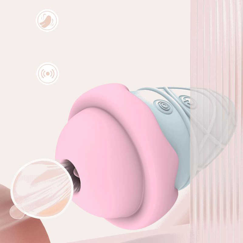 Beauty Items New Ice Cream Clit Sucker Vibrator Female Masturbator lick Suck 3 In 1 For Women Clitoral Stimulator sexy Toys