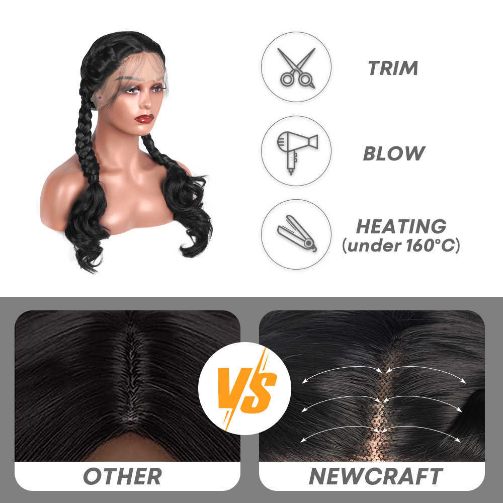 Hot Lace Perücken Highlight Body Wave 13x1 T-Teil für schwarze Frauen synthetische Ombre Blonde Perücke vorgezupft mit Babyhaar 221216