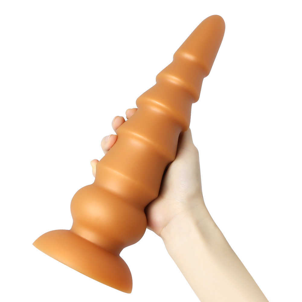Skönhetsartiklar enorm realistisk dildo/anal plug med sugkopp sexiga leksaker för kvinnliga män falska kuk stor silikon penis anal rumpa erotik butik