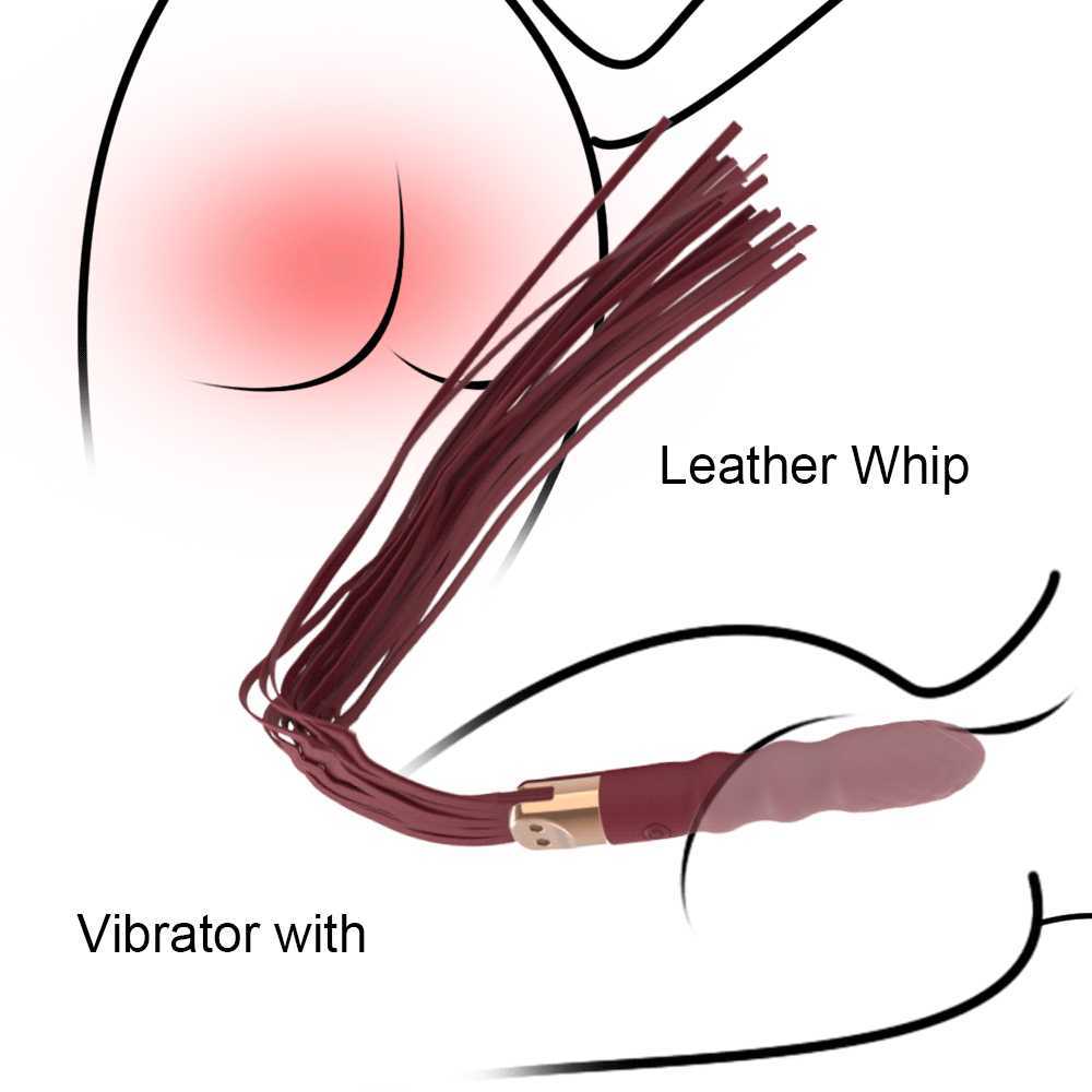 Skönhetsartiklar läderpiskar svansar dildo vibratorer anal plugg rumpa vagina massager svans sexiga leksaker silikonverktyg för kvinnor cosplay