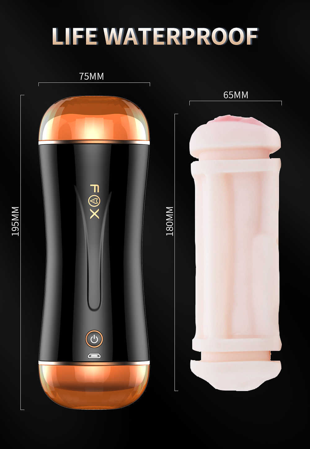 Предметы красоты Pocket Pusssy for Men Penis Мастурбация Автоматическое минет сосет мощный рот реалистичный мастурбатор влагалища эротические сексуальные игрушки