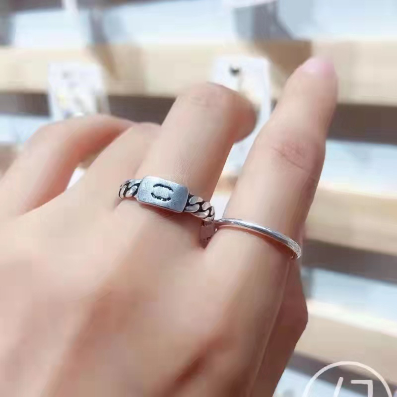 Designer märkes smycken kärlek ringer kvinnor 18k guldpläterad koppar finger justerbar skruv ring kvinnor bokstäver diamant charms bröllop255a