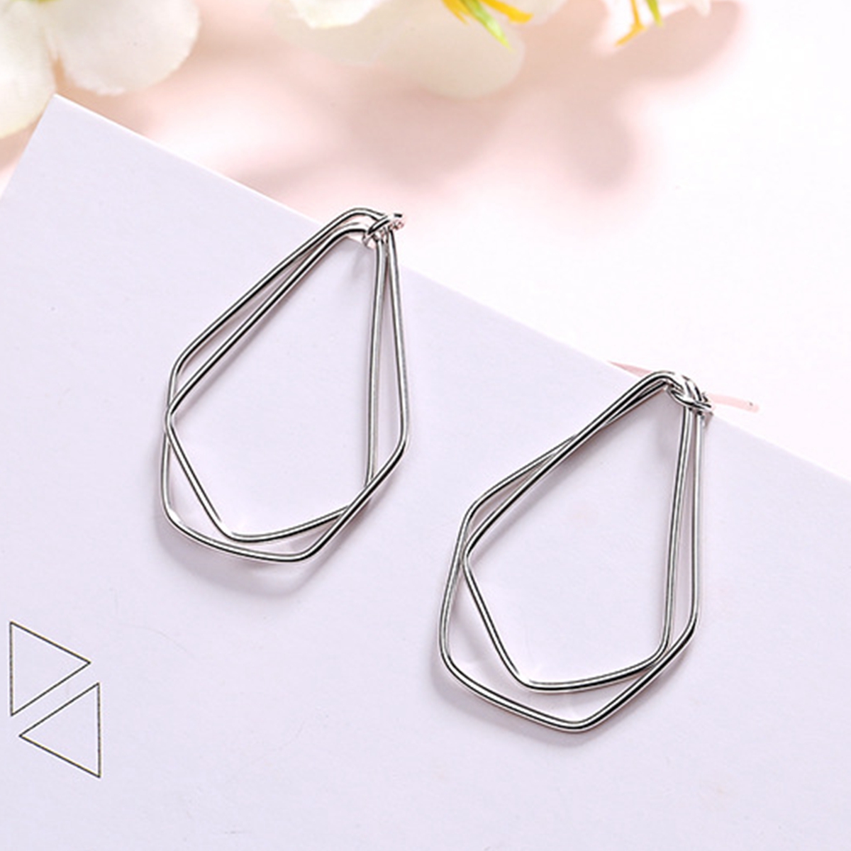 es de boucles d'oreilles pendantes géométriques simples pour femmes cadeau de bijoux de fête de mode