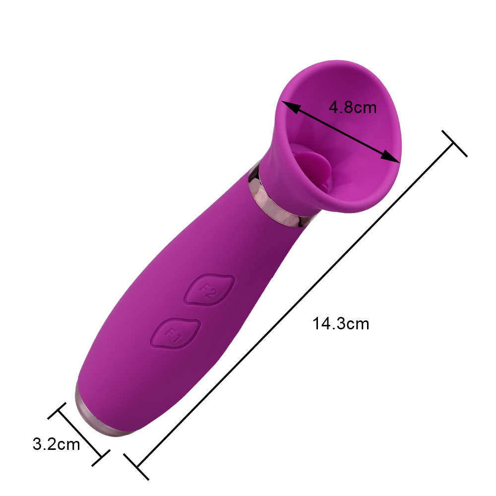 Beauty Items sexy Toys Vagina Nipple Sucking Vibrator Female Masturbators Silicone Shop Clitoris Stimulator Tongue Licking Vibrating