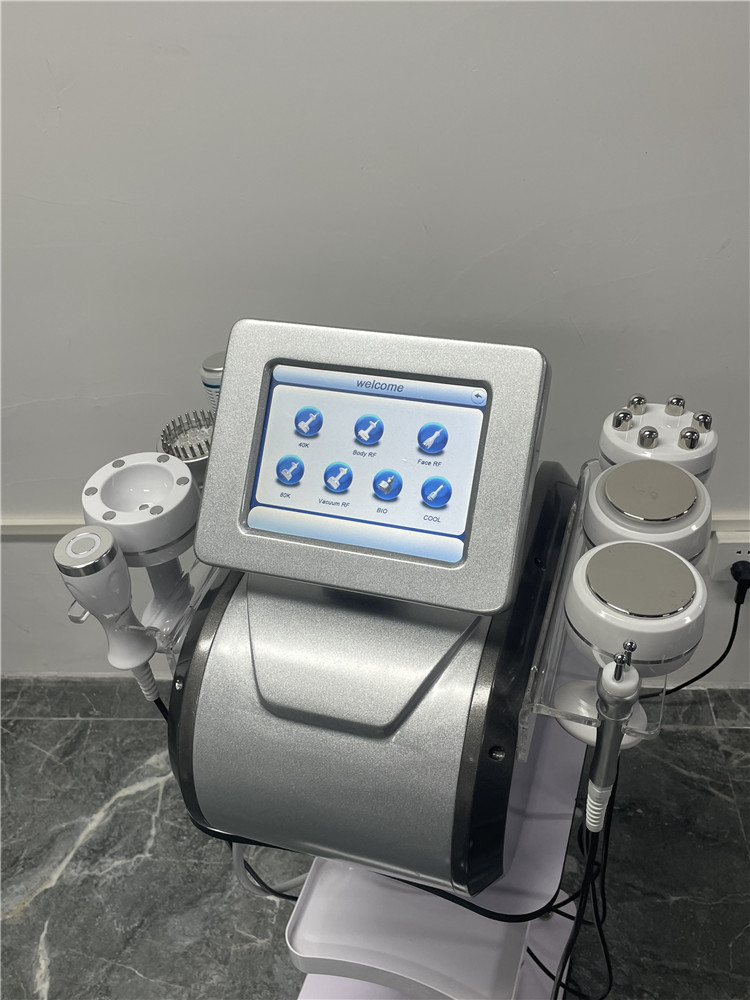 Machine amincissante professionnelle portative 8 en 1, système de Cavitation ultrasonique RF sous vide, 40k 80k