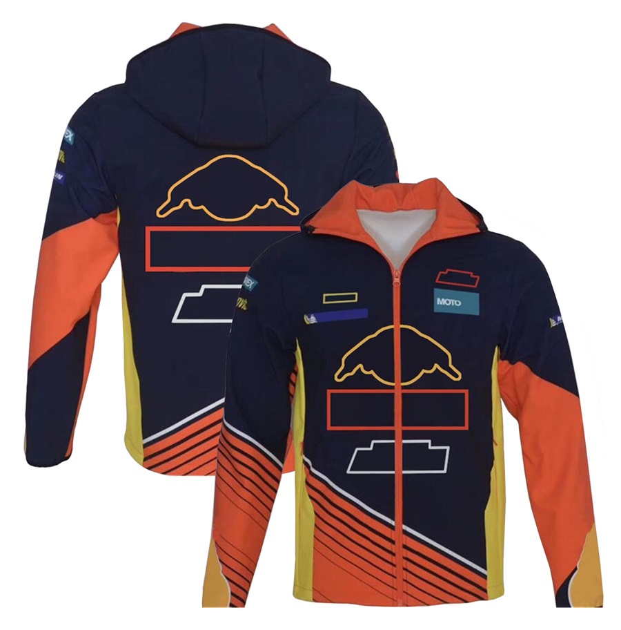 Veste de cross-country automne-hiver 2022, équipe de course de moto, sweat à capuche décontracté avec fermeture éclair, pour moto de plein air, motocross, vestes chaudes et coupe-vent