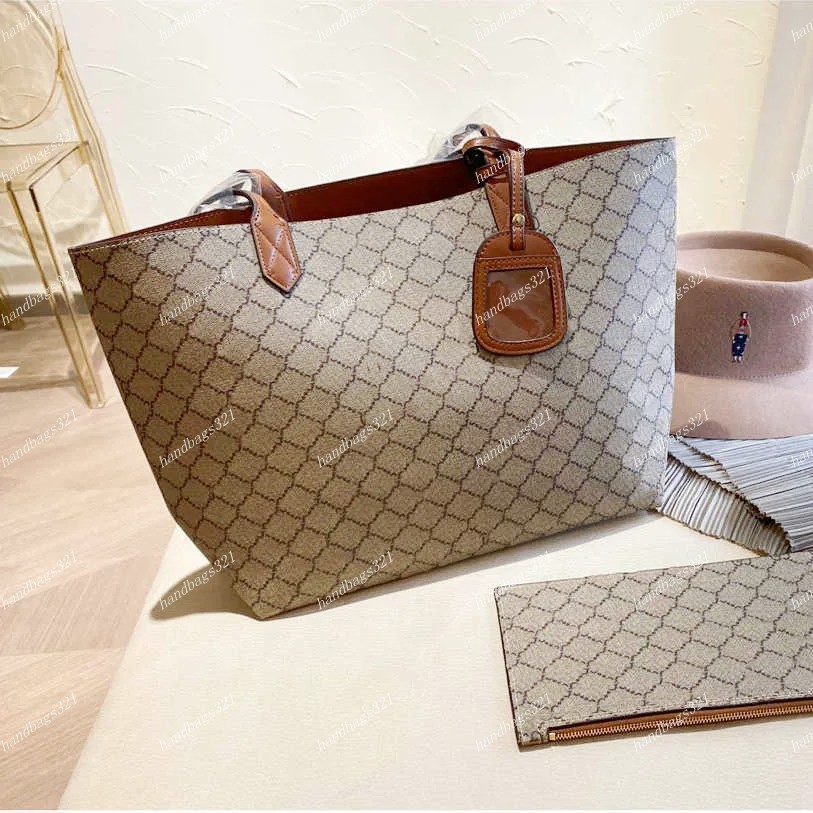 Borse borsetta tote designer doppia lettera borse la spesa di grande capacità borsa a tracolla da donna alla moda