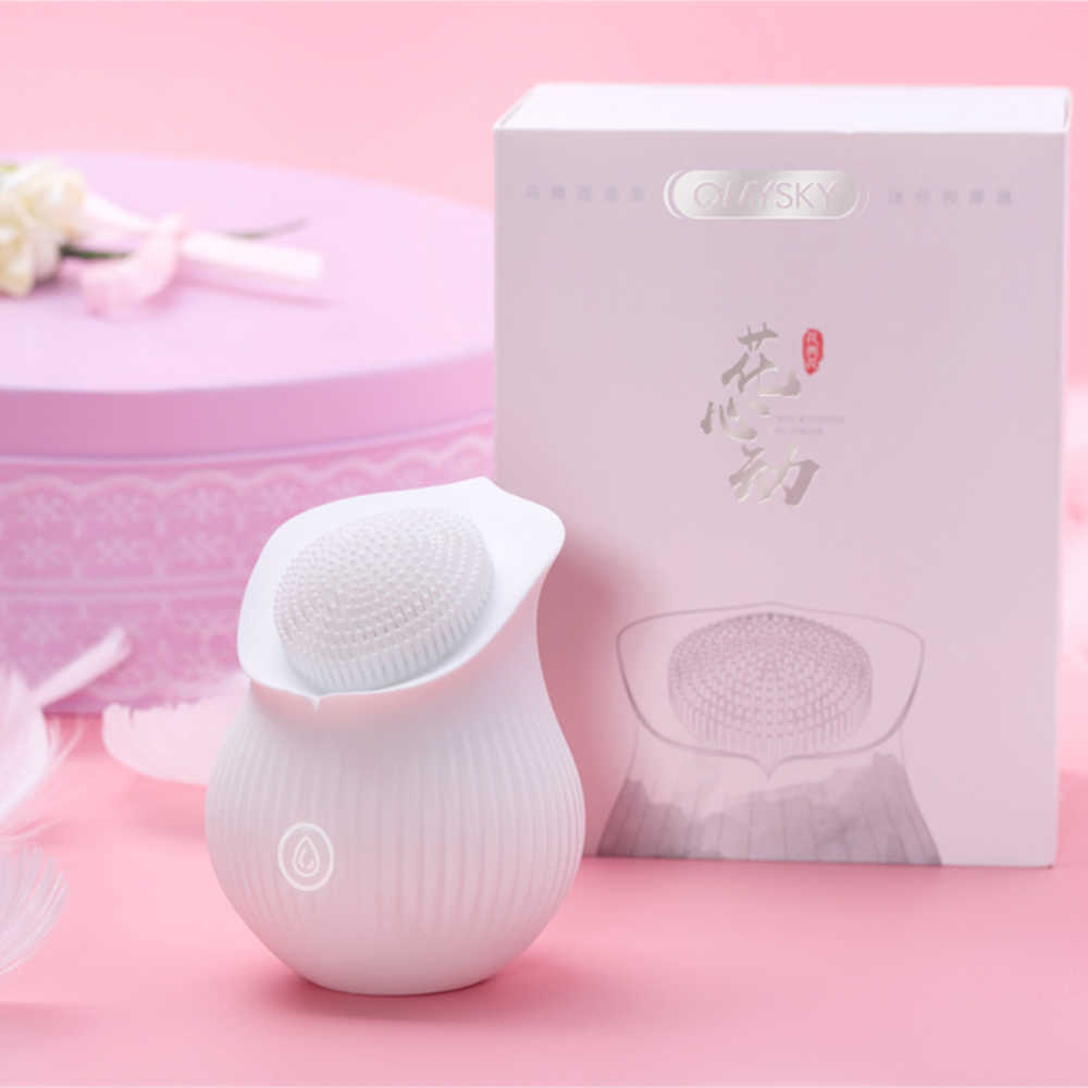 Articles de beauté Stimulation du clitoris Vibrateur Forme de fleur Masturbateur Fenale portable Brosse clitoridien Massage du mamelon du sein Jouets sexy pour les femmes