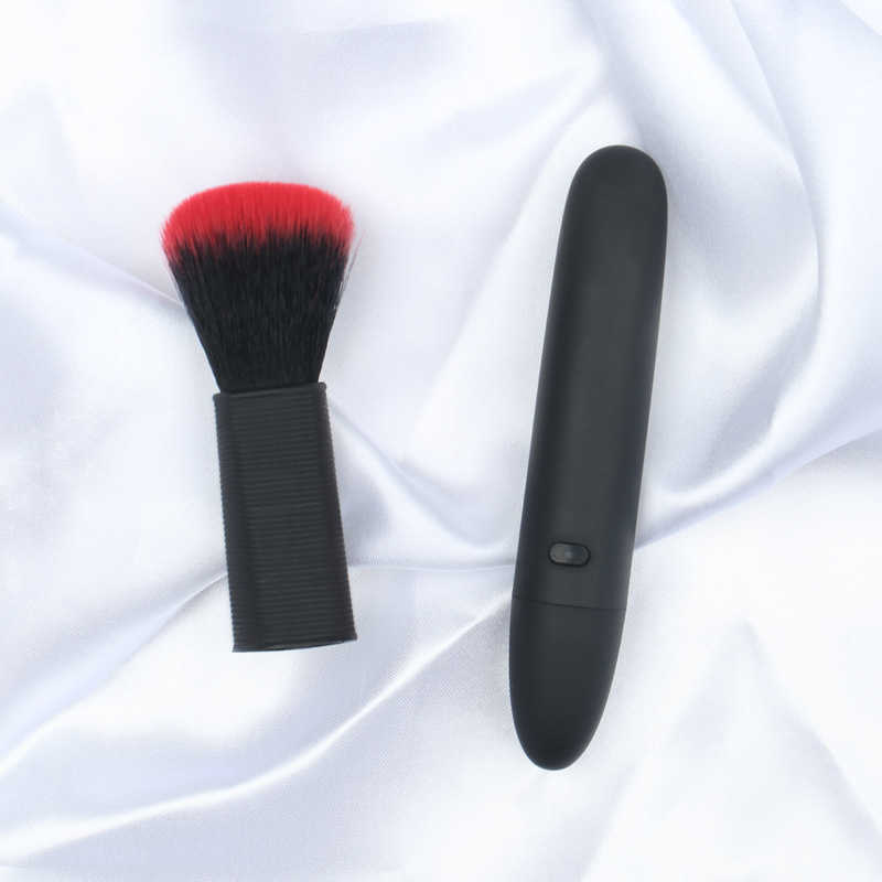 Articoli di bellezza BLACKWOLF Pennello trucco staccabile Vibratore 10 modalità Bullet Vibration Stick Massaggiatore Stimolazione clitoride Giocattoli sexy donne Adulti