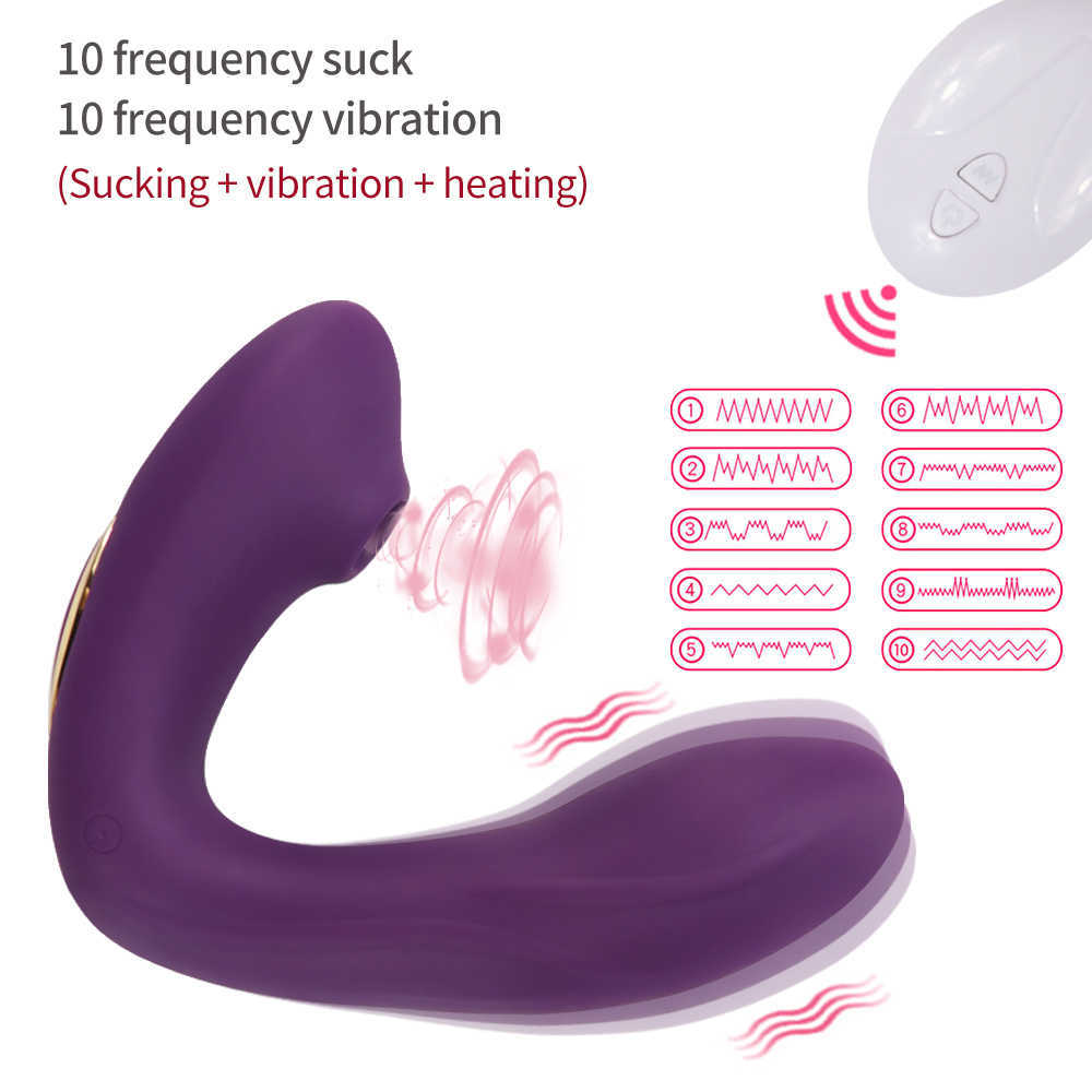 Articoli di bellezza Telecomando senza fili G Spot Stimolatore del clitoride Coppie Masturbatore Dildo Succhiare Vibratori Giocattoli sexy Negozio donne Adulti 18