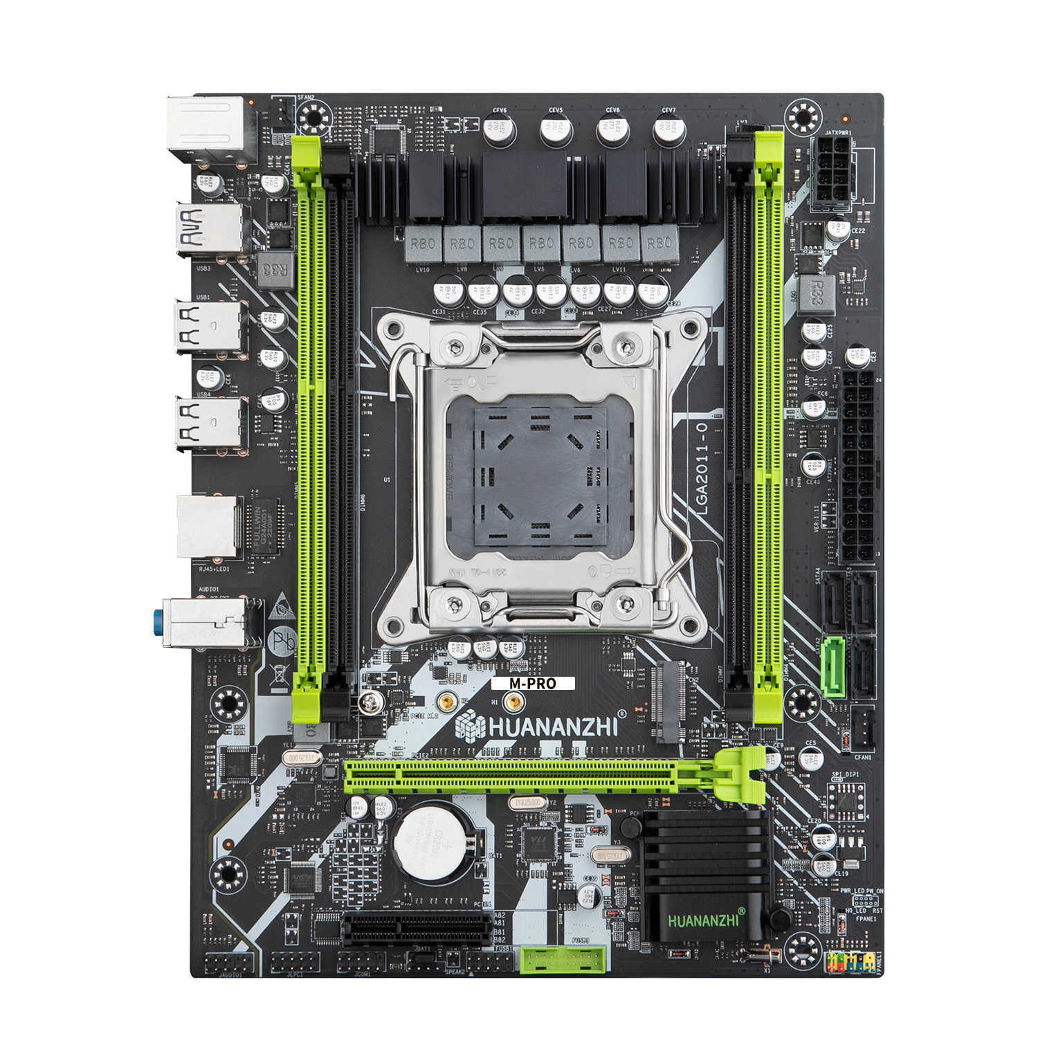 HUANANZHI M PRO LGA 2011 Motherboard-CPU-Set mit Xeon E5 2650 V2 Combo-Kit-Set, unterstützt DDR3 RECC-Speicher M.2 NVME USB3.0