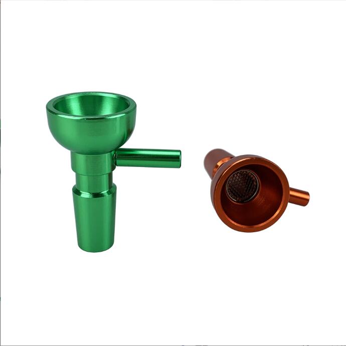 Üreticiler Toptan Yeni Alüminyum Alaşımlı Hookah Tabancası Kafa 14mm Yuvarlak Metal Tabancası Kafa Suyu