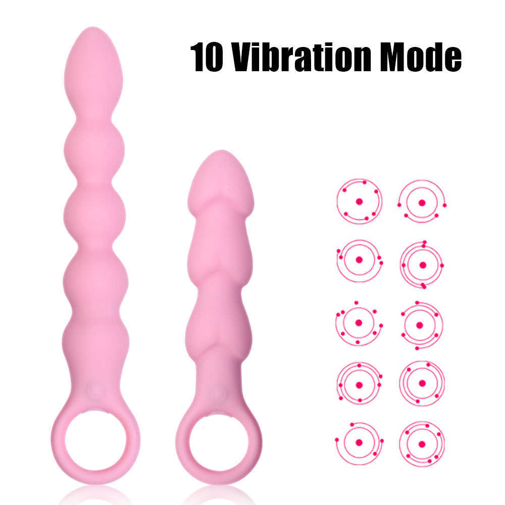 Schönheit Artikel Prostata Stimulator Anal Klitoris Butt Plug G-punkt Vagina Vibrator 10 Geschwindigkeit Perlen Vibratoren sexy Spielzeug für Frau männer Erwachsene