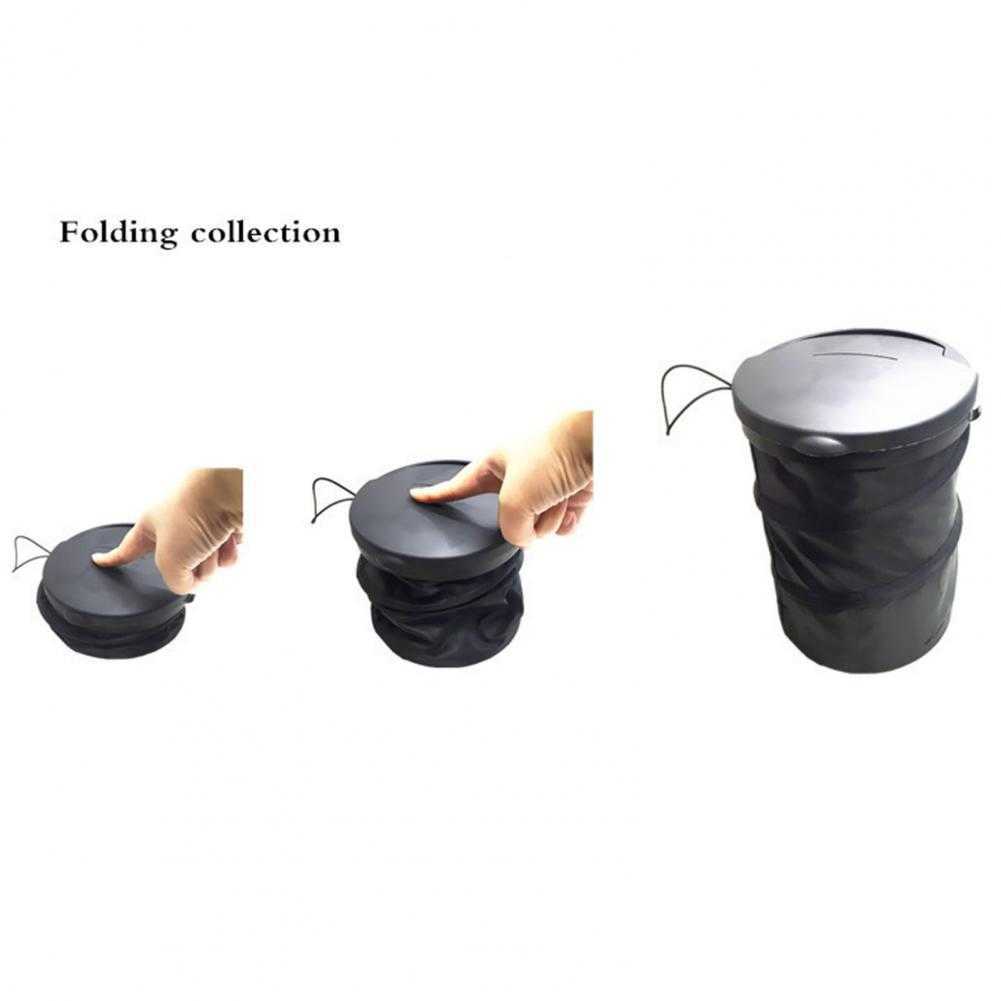 HOT SALESNew Arrival Traveling Portable Car Garbage Can Collapsible Trash Bag Organizer with Lid