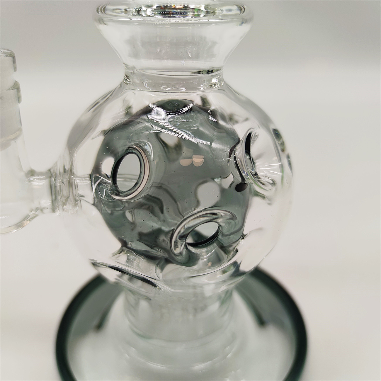 2022 Pipe à eau en verre Heady Bong de 8 pouces Bong Dabber Rig Recycler Pipes Bongs Bllue Round Nest Peigne Filtre Pipes à fumée 14,4 mm Joint femelle avec BowlBanger régulier