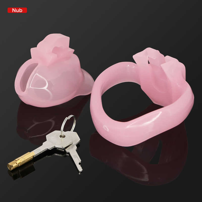 Beauty Items HT V4 Resin Cock Cage Biosurced Male Chastity Device Set Penis Ring Bondage Belt Fetish Adult sexy Toys