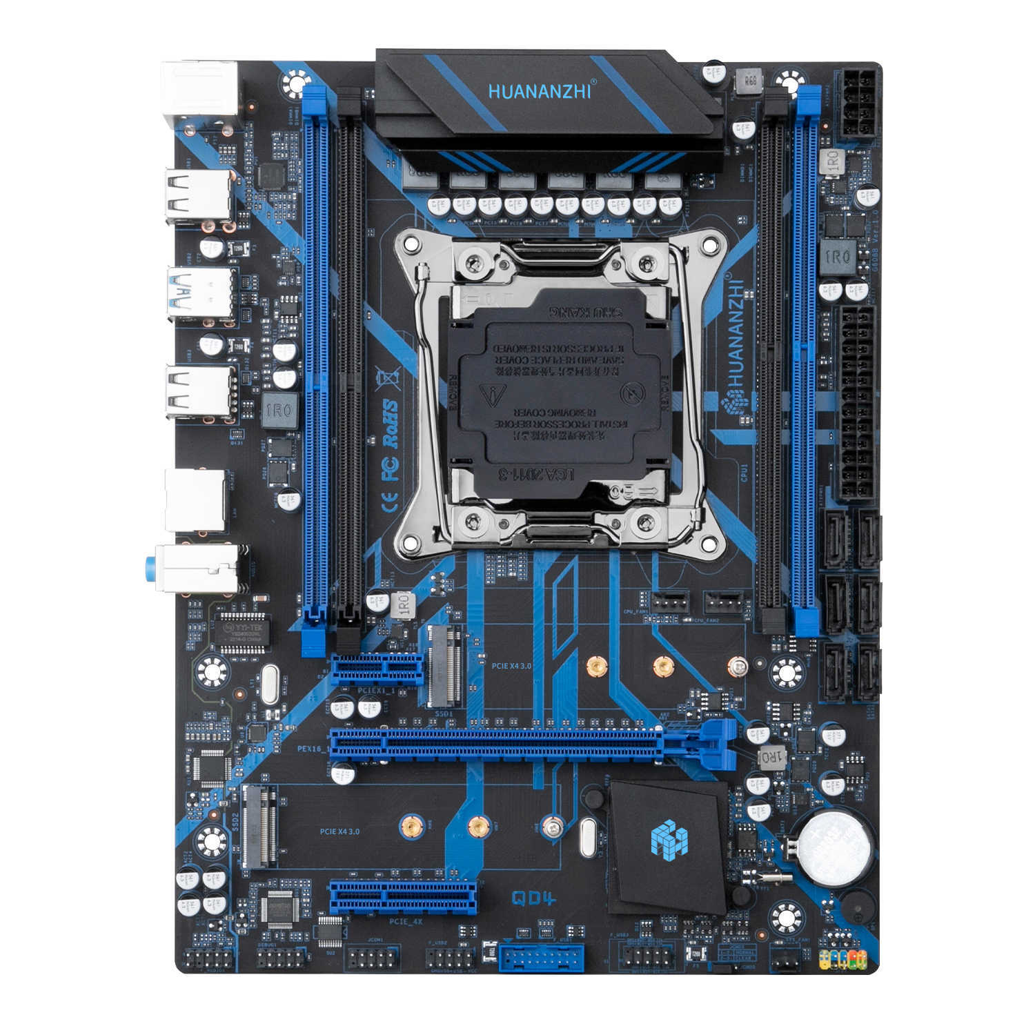 Huananzhi QD4 LGA 2011-3 Motherboard مع Intel Xeon E5 2666 V3 مع مجموعة Combo 2 8G DDR4