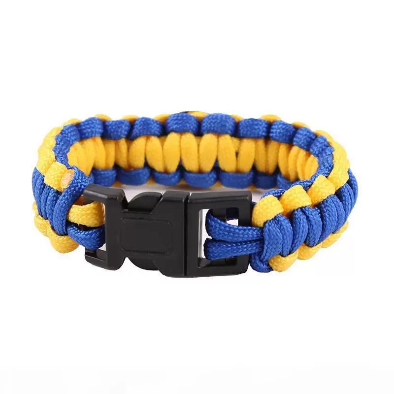 Partyvorräte Mix Styles 32 Fußballmannschaft Paracord Survival Bracelets Custom Made Camping Sports Bracelets Gespürte Logo -Team Regenschirm