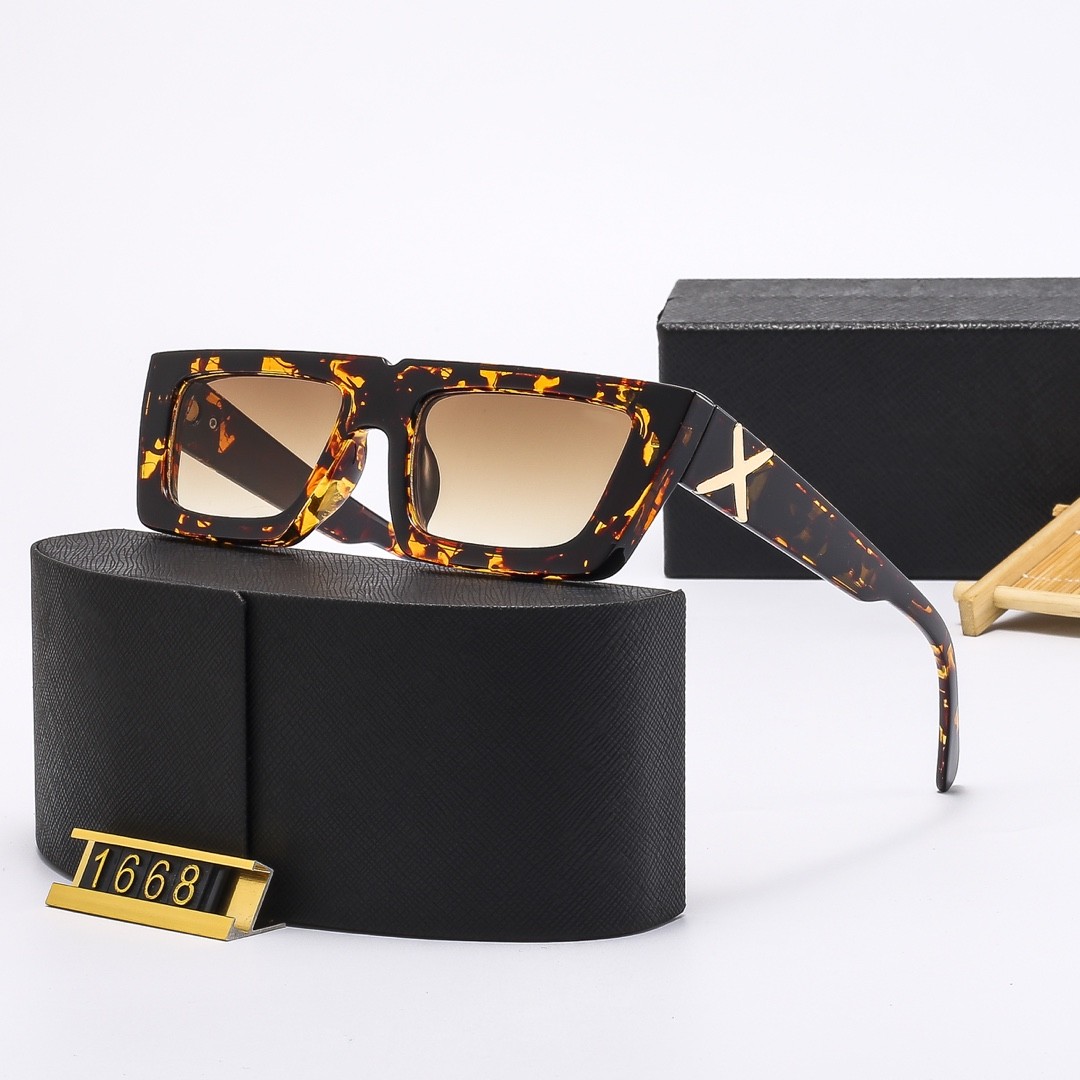 Hot New Luxury Woman Brand Grand Grands Sunglasses Womener Metal Vintage Sunglasses Style Stake Square Frame UV 400 Lens with Original Case Box 1668