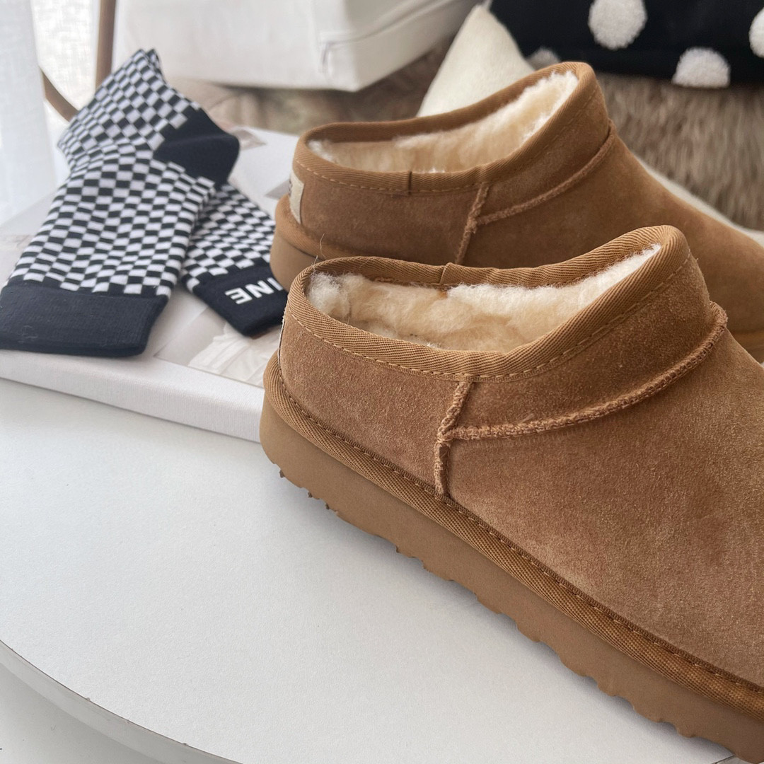 designer wool classic Slippers women men australia wgg mini boots winter Booties slides chestnut snow Scuffs Plush fur shearling lined fluff slides sandal sneaker