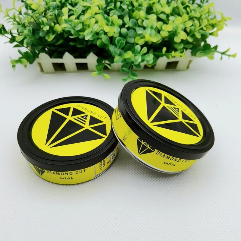 Smoking Accessories 3.5G Tin Cans Empty Bottle Pre-Sealed Sealing Lid Cover For Dry Herb Pressed Custom Label Smart