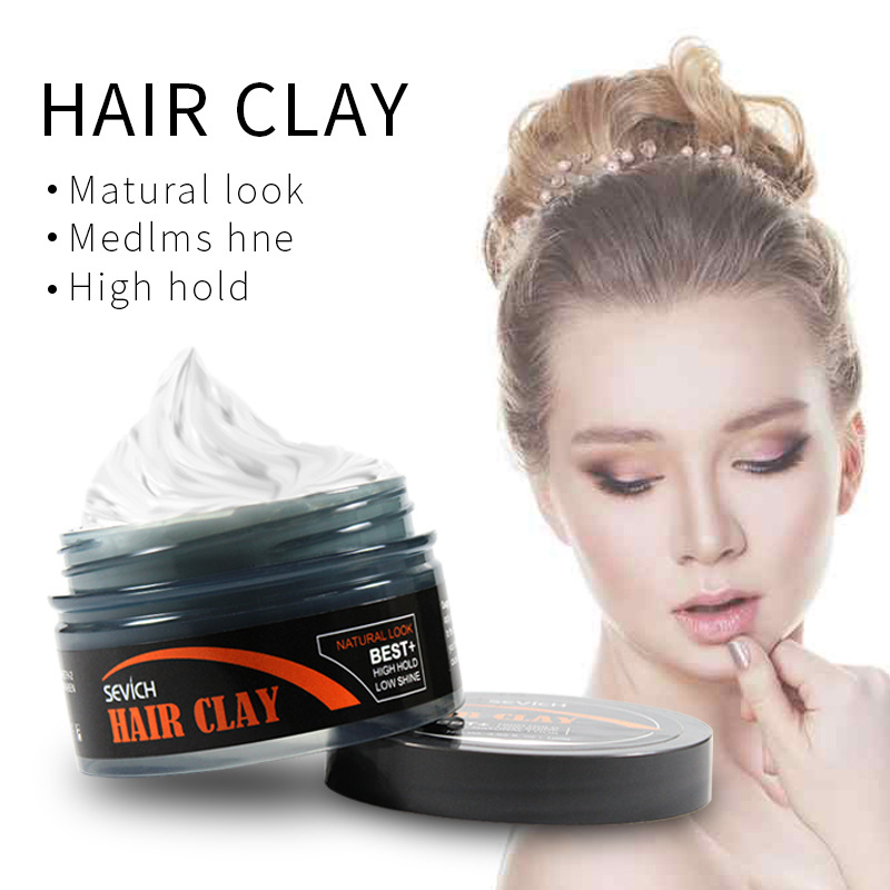 100g Hair Styling Clay Mud for Men Strong Hold Hairstyles Matte Finished Molding Cream Long Lasting Stereotype Hair Mud