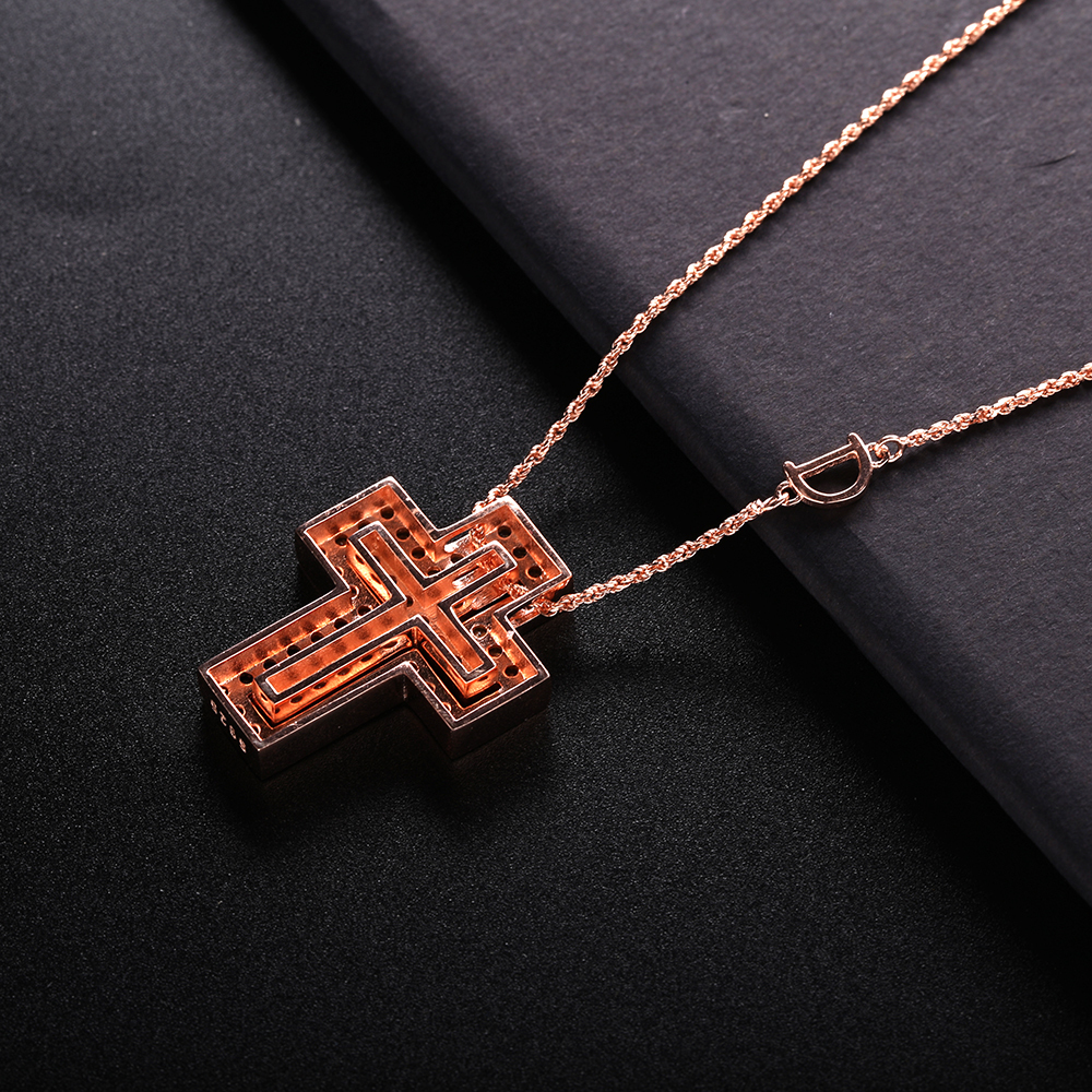 Ожерелья с подвесками Slovecabin 925 Silver Rainbow Cross Letter D Move Chain For Women Men Belle Epoque Luxury Fine Jewelry Gift 221031