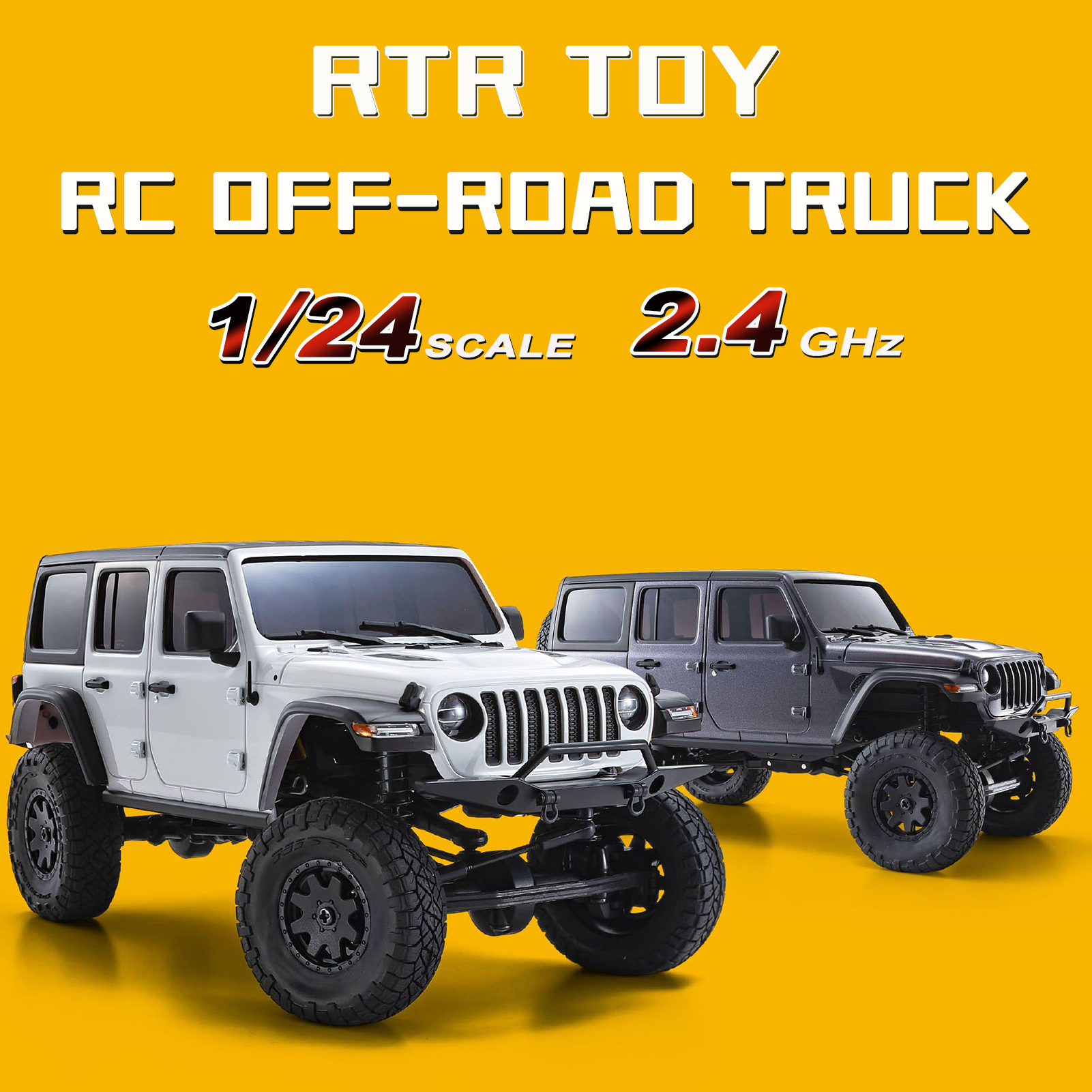 ElectricRC Car RC Offroad Wheelbase Crawler Truck R Fjärrkontrollfordon 124 24 GHz 4WD Climbing RTR Toy for Boys 221101