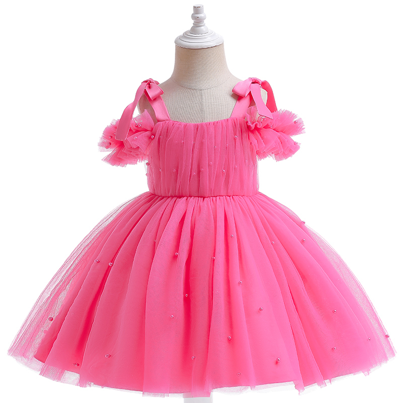 Girl's Dresses Summer Lace Princess For Kids 1-5 Year Birthday Flowers Girls Children's Party Costume Infant 221101