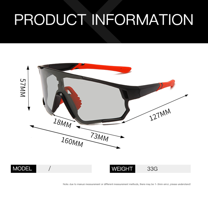 Outdoor Brillen Gepolariseerde Pochromic Fietsen Zonnebril Mannen Vrouwen Sport Road Mtb Mountainbike Fiets Bril 221031