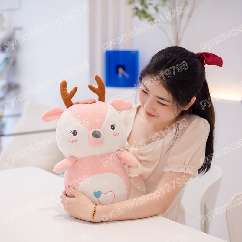 35 cm adorabile pinguino leone cervo bambole di peluche giocattoli animali carini morbido cuscino imbottito bambini bambini ragazze regali di compleanno