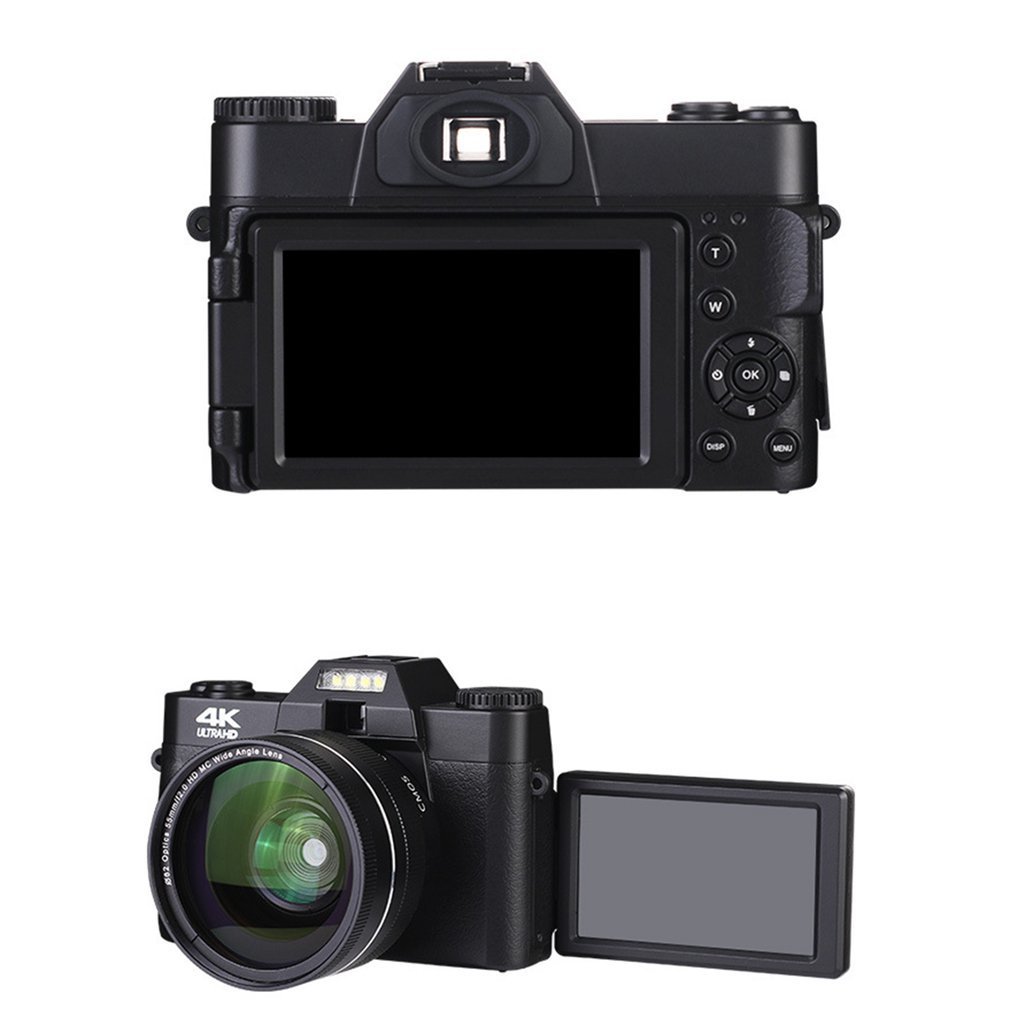 Цифровые камеры 4K HD Half-DSLR Professional с широкоугольным объективом 16X Макро WiFi Интервальная съемка 221101