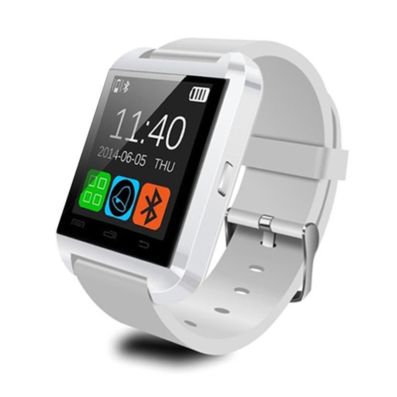 För Samsung Wrist Watches Smart Watch Touch Screen Phone Sleeping Monitor med detaljhandelspaketet Bluetooth U8 Smartwatch S8 Android