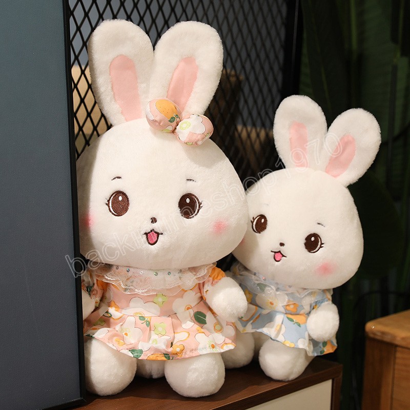 35-50 cm simpatico cartone animato coniglio bambole di peluche bel coniglio con gonna giocattoli peluche cuscino bambini ragazze regalo di natale