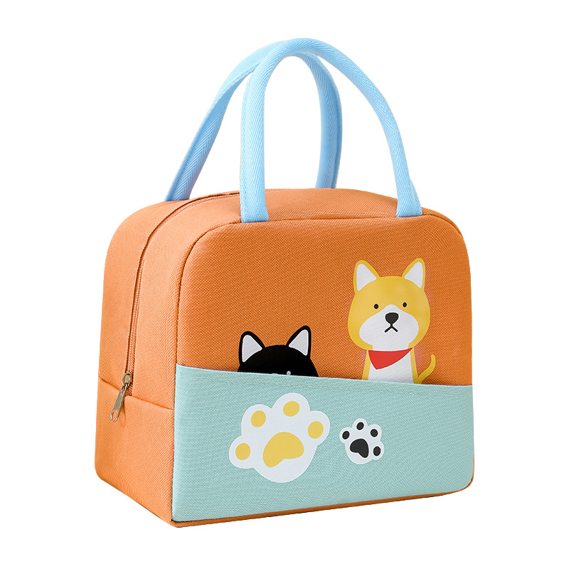 Storage Bags New cartoon portable lunch box insulated lunch bag thickened aluminum foil for students