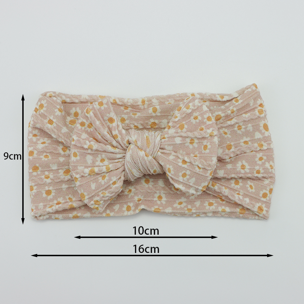 Hair Accessories Lot Cable Knit Bow Baby Headbands Elastic Nylon Girl Headband For Children Turban born Infant Kids 221101