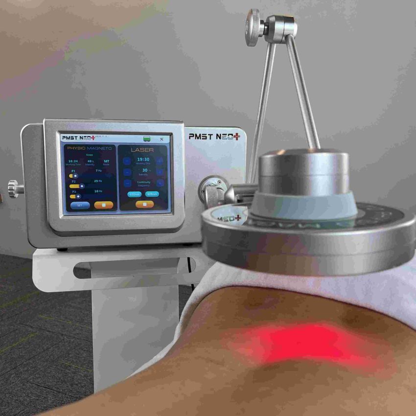 2022 De senaste 2 i 1 magnetisk terapi plus 650 808 nm låga laseranordningar för smärtlindring emtts chockvåg fysisk behandling