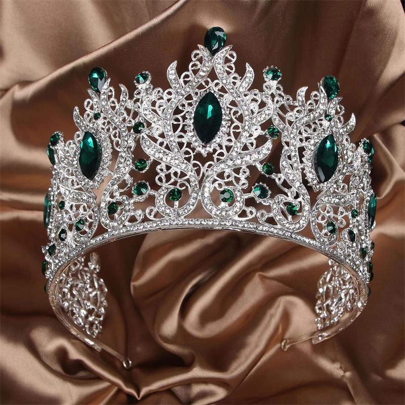 Elegante Coroa de Cabinhos de Casamento Europeu e Americano de Liga Jade HA1225