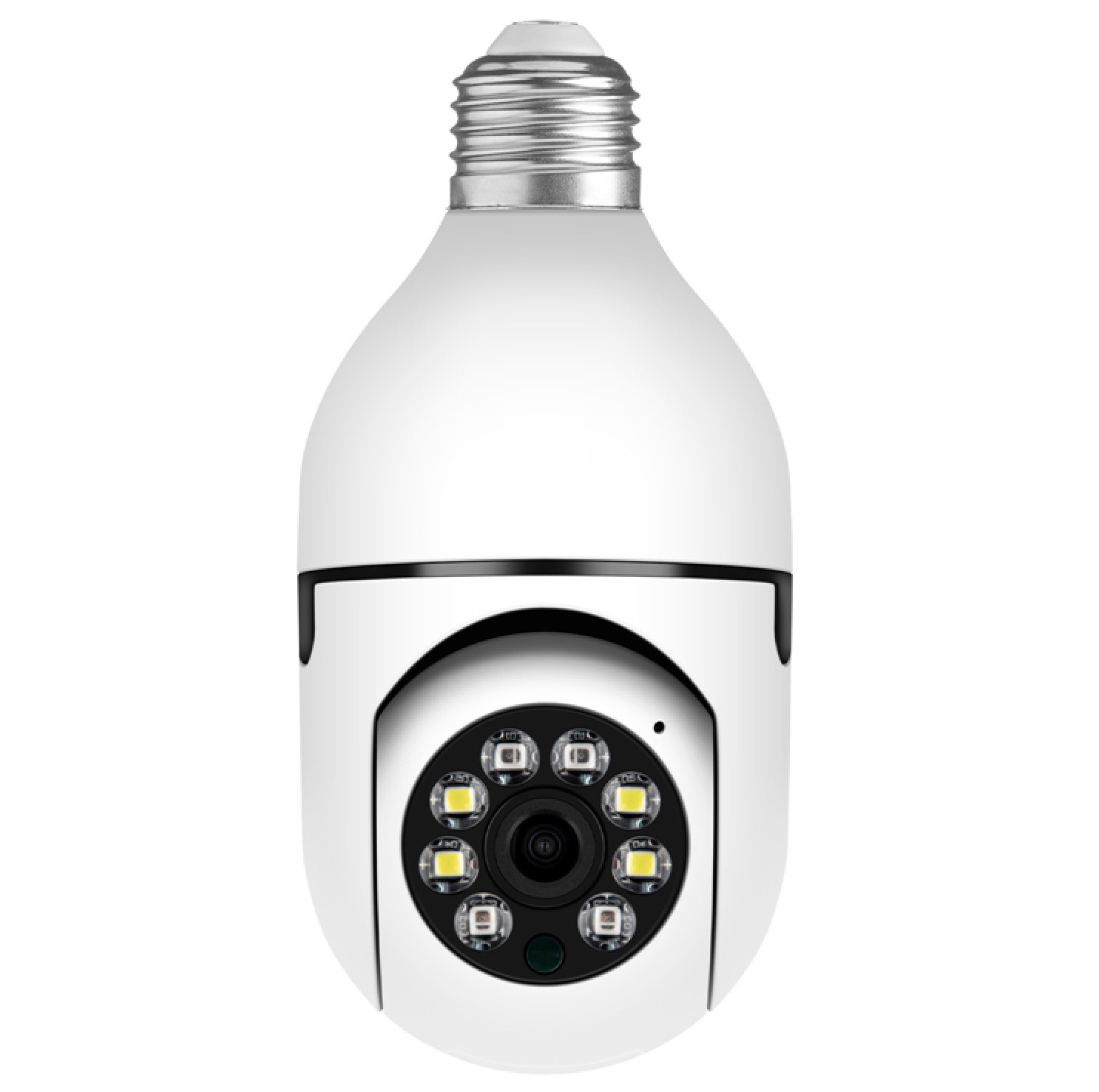 Wi -Fi 360 ° панорамная лампочка. Свижение камеры IP -камера Ночное видение двухстороннее аудио Full HD 1080p Беспроводная безопасность домашней безопасности