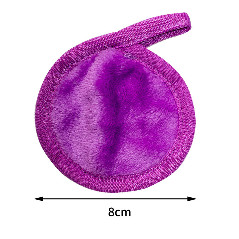 14 цветов повторно используемые накладки для снятия макияжа микрофибры очищают пыхкую мягкую прокладку, снимая раунды на лице.