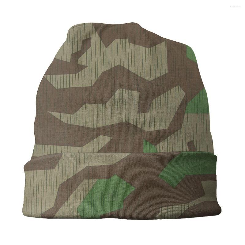 Bérets Splittertarn Camouflage Splinter Camo Skullies Bons de bonnet Unisexe Hiver Chapeau tricoté chaud ALLEMAGNE ALLEMAGNE Bonnet militaire Ha302d