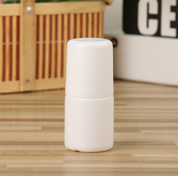 30ml 50ml 100ml White Plastic Roll On Bottle Refillable Deodorant Bottle Essential Oil Perfume Roller Bottles DIY Personal Cosmetic Containers SN59