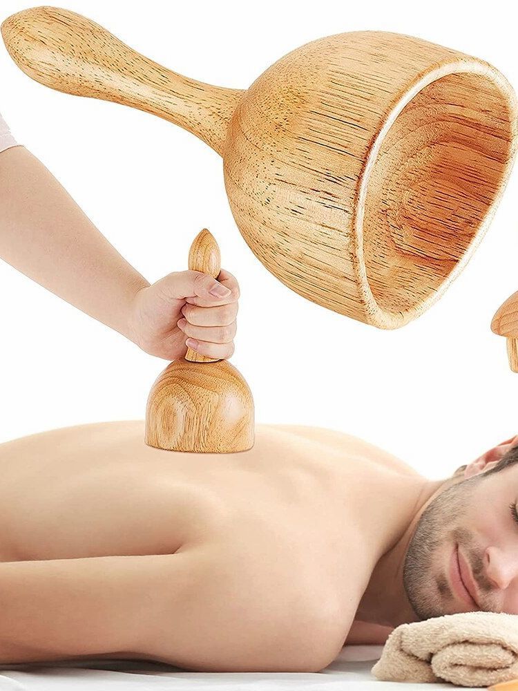 Full Body Massager Wooden Maderotherapy Back Roller Wheel Anticellulite Gua Sha Tools Kit For Reductive 2211019365425