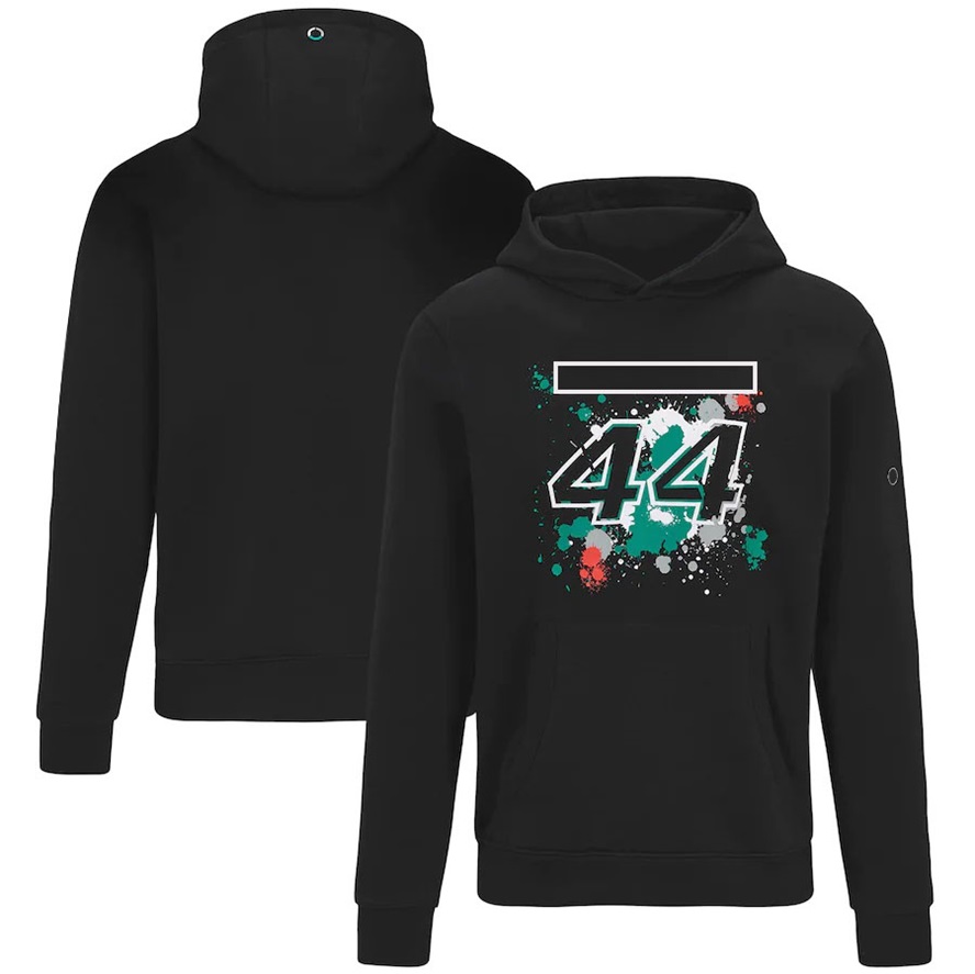 Sudadera con capucha del equipo F1, nuevo traje de carreras No. 44, sudadera con capucha informal personalizada para fanáticos de los deportes